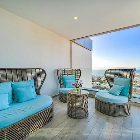 Sunset Bliss Penthouse With Airco & Heated Pool Apartment